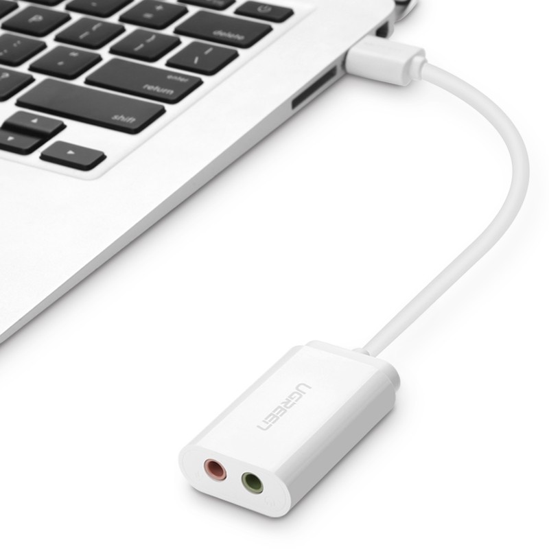 恒行6 USB外置声卡,USB转音频接口+麦克风