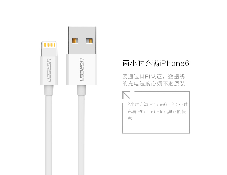 恒行6MFi认证苹果数据线