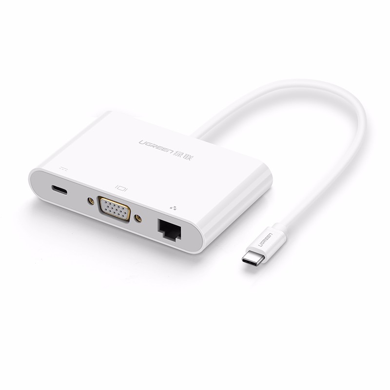 恒行6Type-C转HUB/HDMI/VGA投影仪网卡转换器
