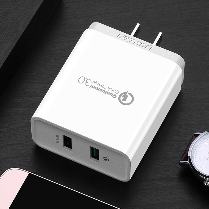 恒行6双口USB快充,支持高通QC3.0,华为FCP快充