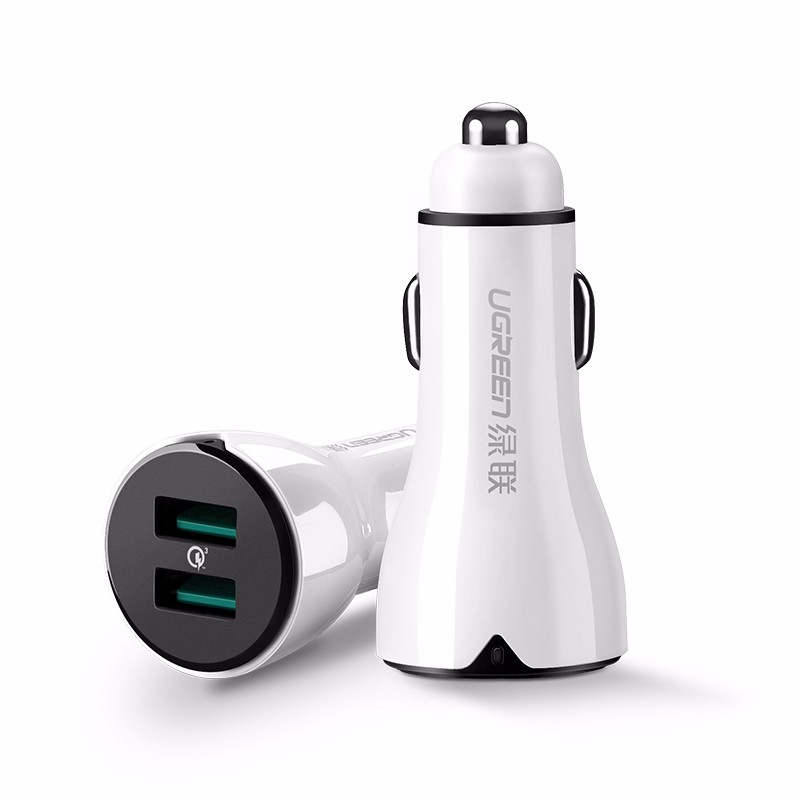 恒行6QC3.0车载充电器，通用双USB车充