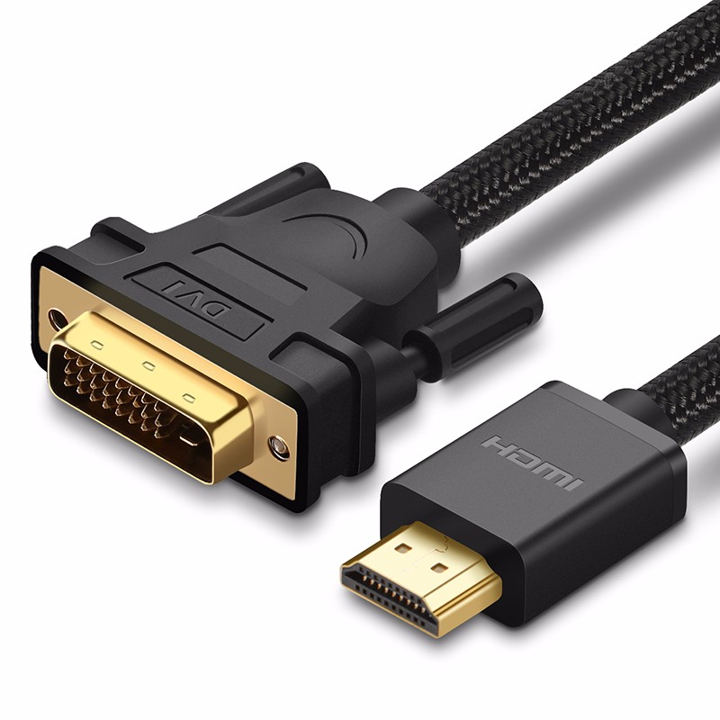 恒行6hdmi转dvi线，电脑电视1080P双向互转高清线