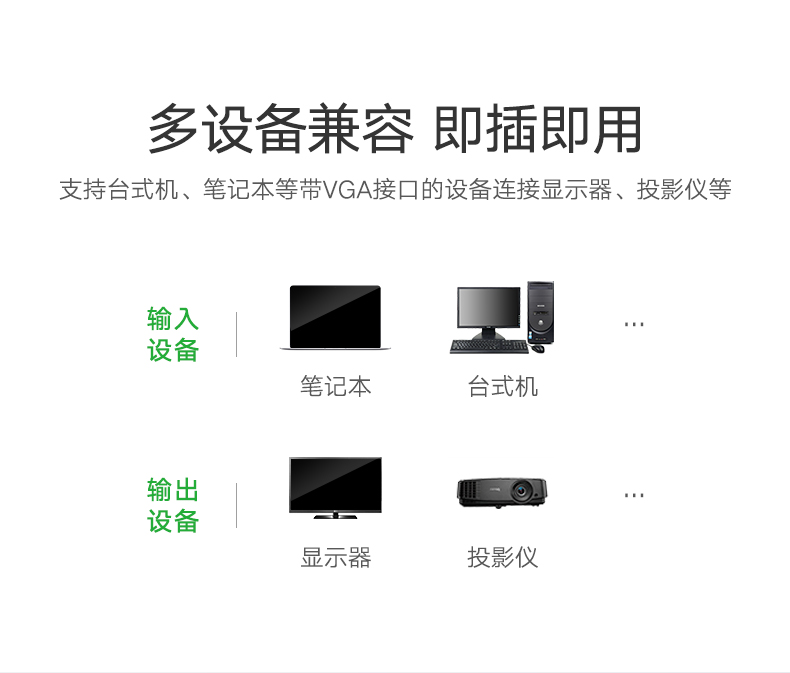 恒行6VGA切换器4进1出，VGA视频共享显示屏转换器