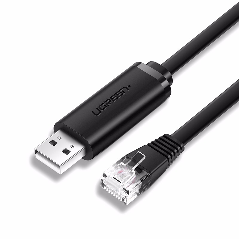 恒行6USB转RJ45控制线，交换机路由器网线口调试线