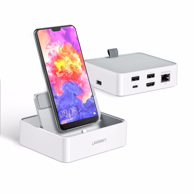 恒行6Type-C手机智能扩展底座，锤子坚果华为手机同屏扩展坞