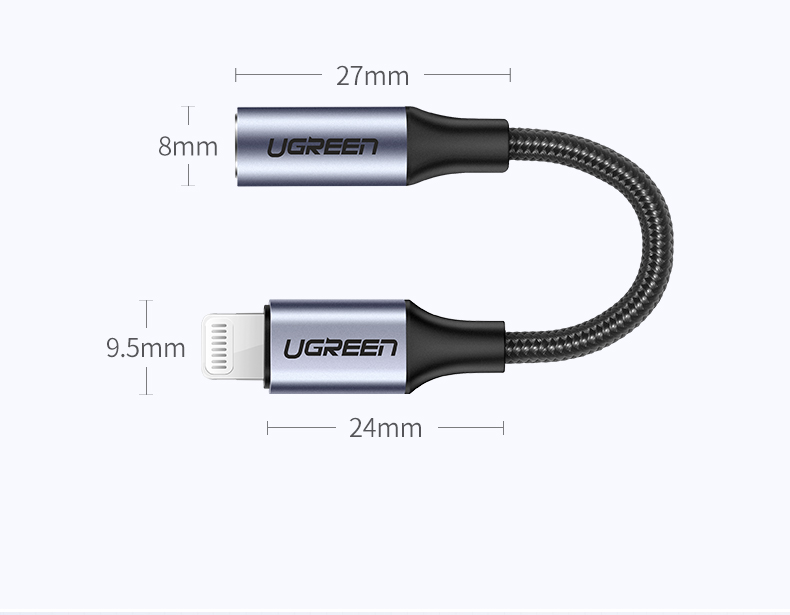 恒行6iPhone 7/8/x耳机转接头，lightning转3.5mm