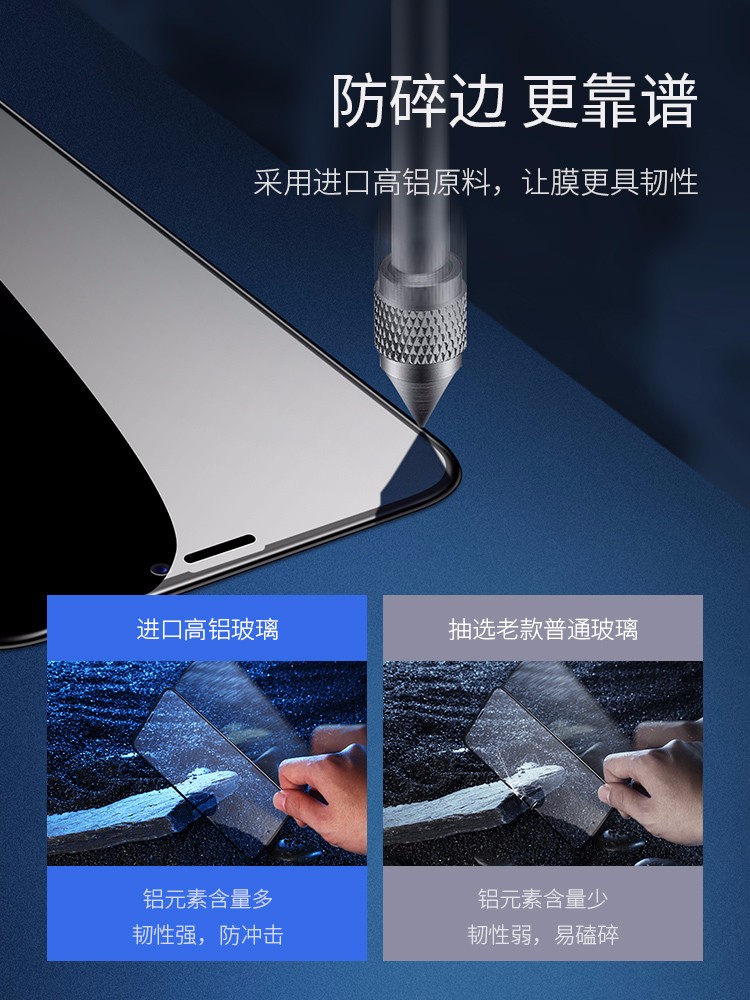 恒行6iPhone XS钢化膜，苹果X屏幕防刮花
