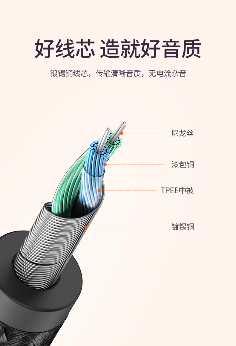 恒行6Type-C转3.5mm音频转接线