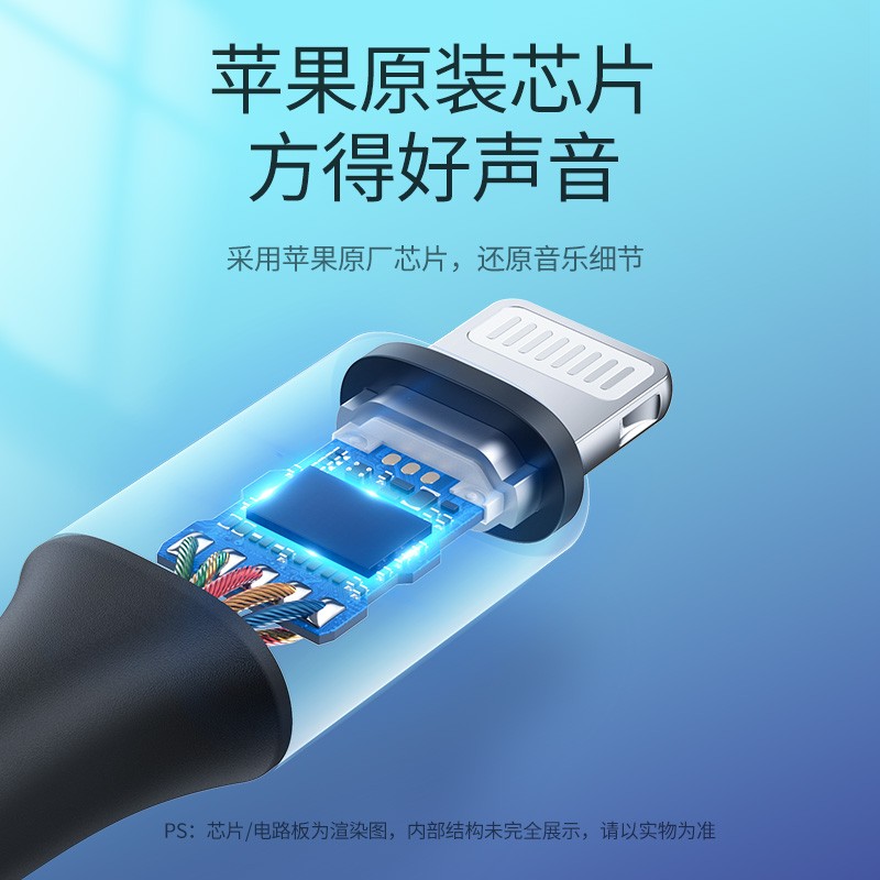 恒行6lightning转3.5mm苹果音频转接线