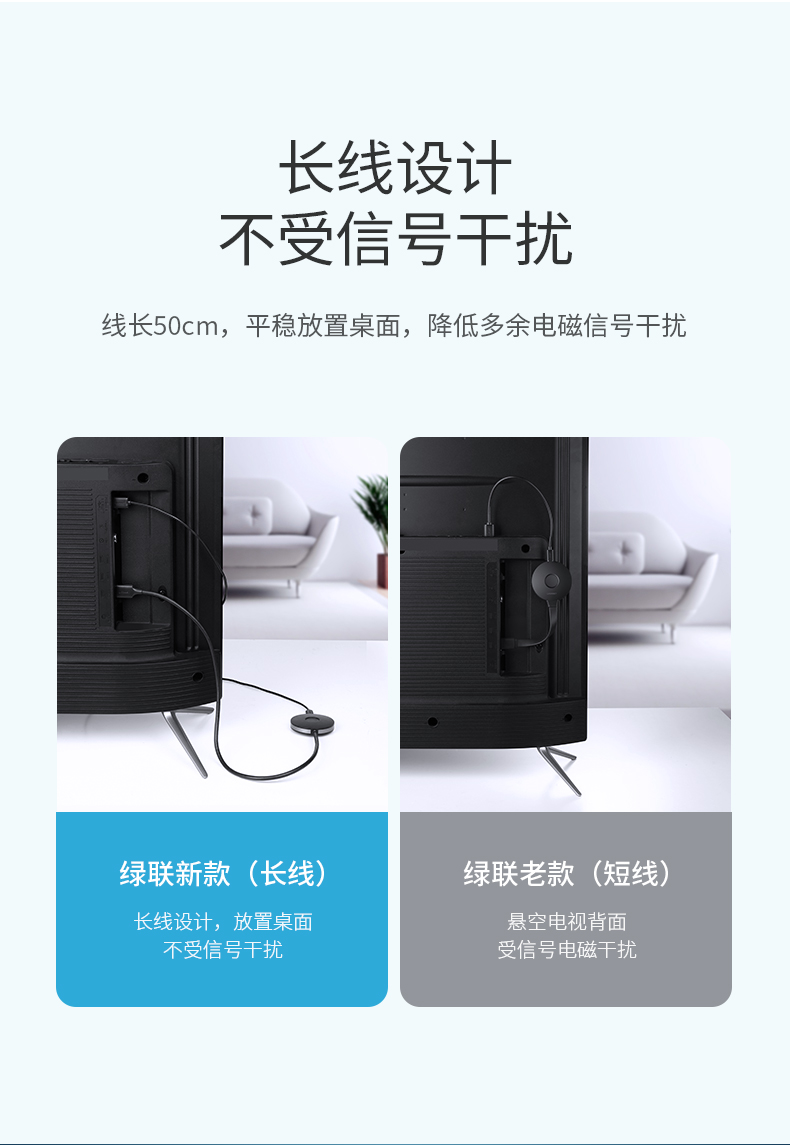 恒行6无线投屏器 手机同屏转换器