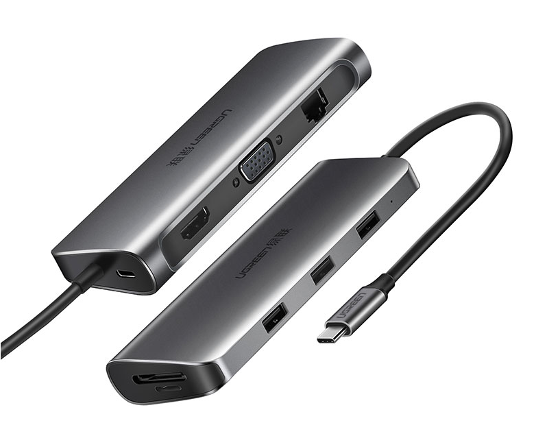 恒行6Type-C转hdmi/vga扩展坞使用教程丨CM179-80133