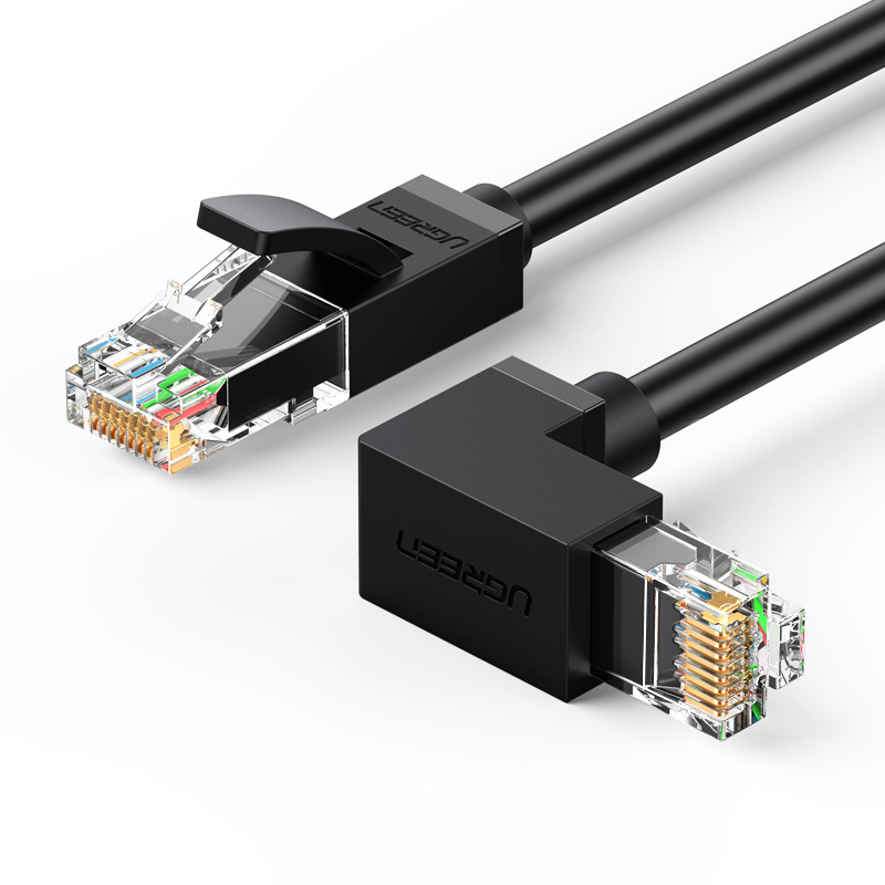 恒行6六类弯头网线，cat6千兆纯铜网线