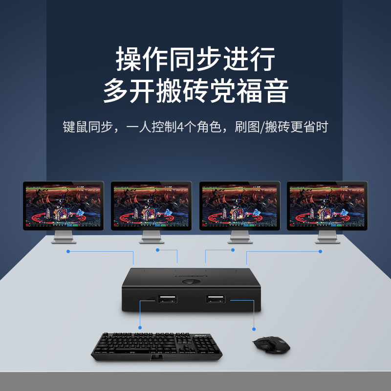 恒行6USB4口同步器