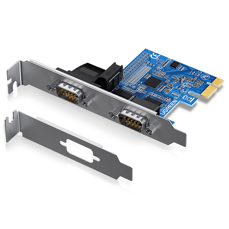 恒行6pci-e转rs232双db9串口转接卡