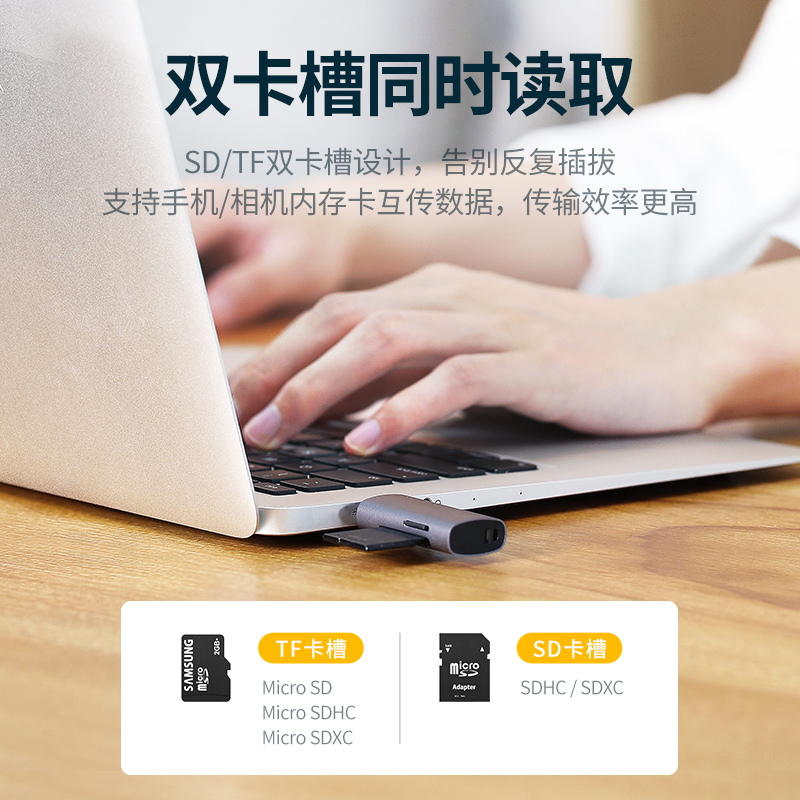 恒行6SD/TF卡多功能读卡器