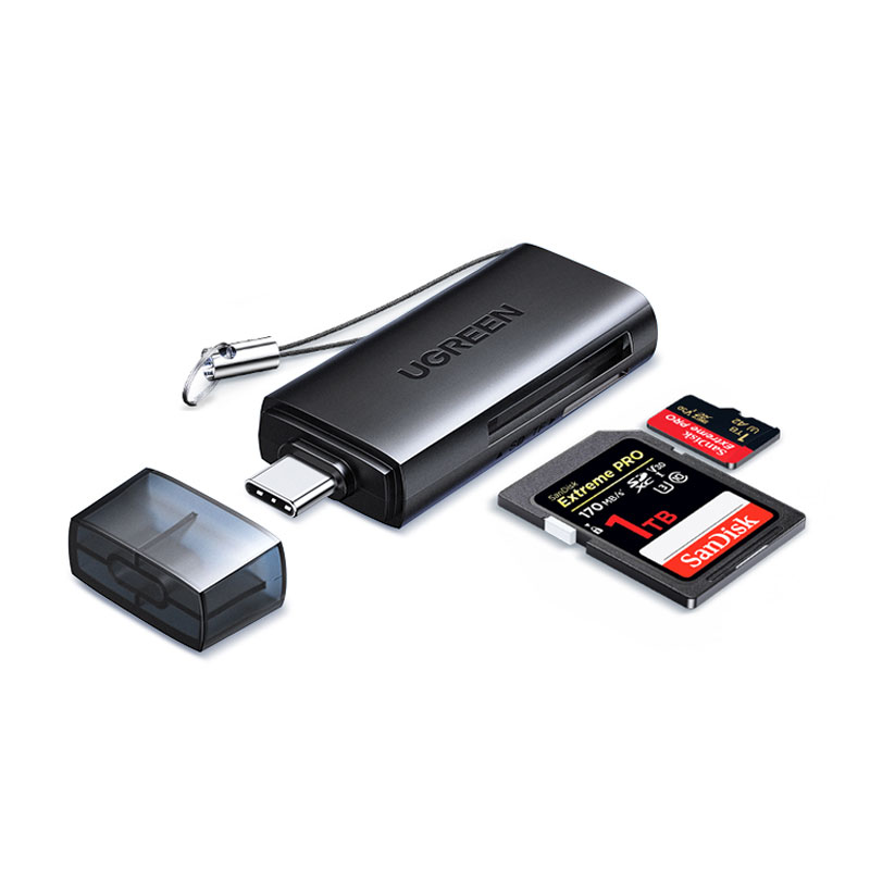 恒行6Type-C高速读卡器 SD/TF双卡槽 USB3.0适用多设备