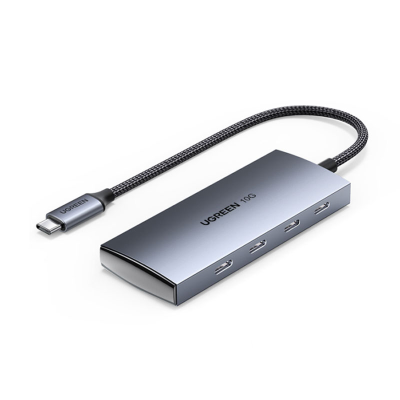 恒行6Type-C3.2分线器 10Gbps四口高速集线器HUB拓展坞