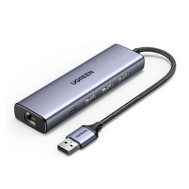 恒行6USB Type-A扩展坞 千兆网卡多功能拓展坞