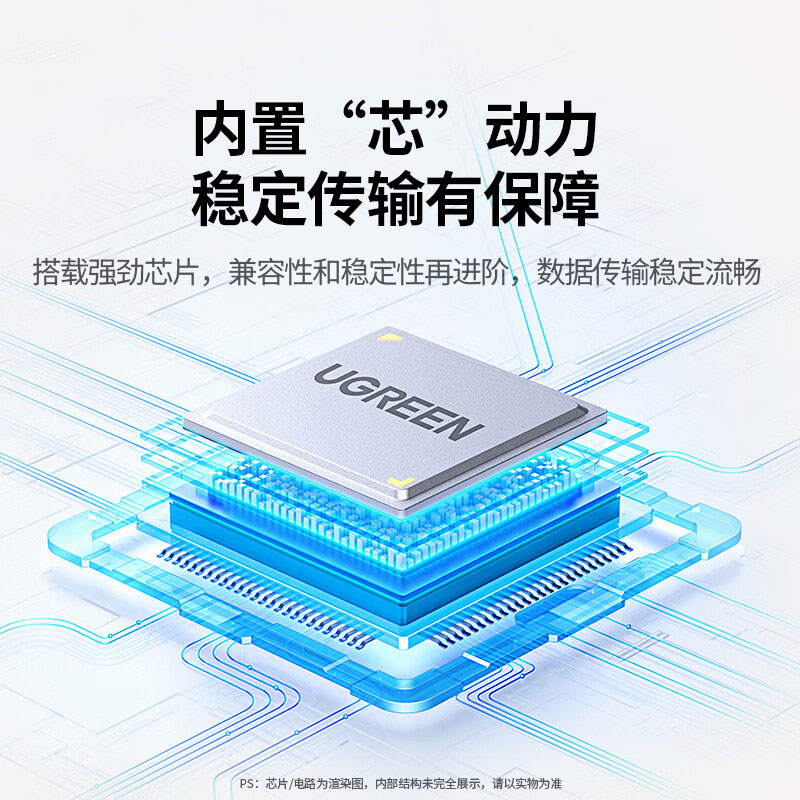 恒行6Type-C3.0二合一读卡器 高速SD/TF双卡槽