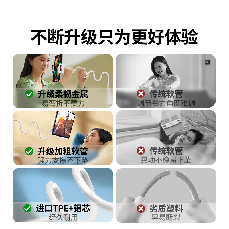 恒行6平板手机懒人支架 360°随意调节 桌面直播支撑架
