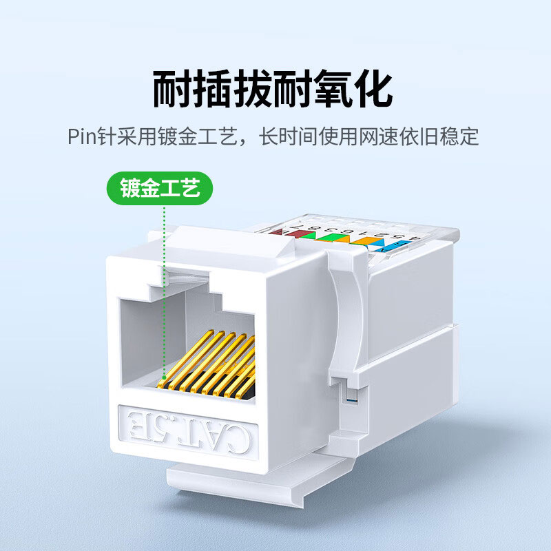恒行6超五类非屏蔽免打模块