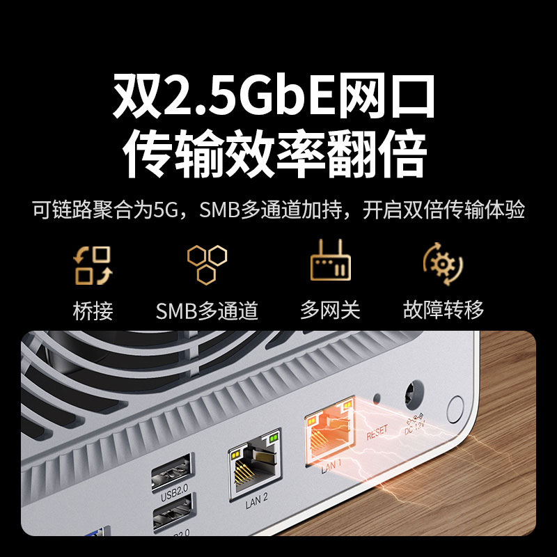恒行6网络私有云存储-DXP4800-白色版