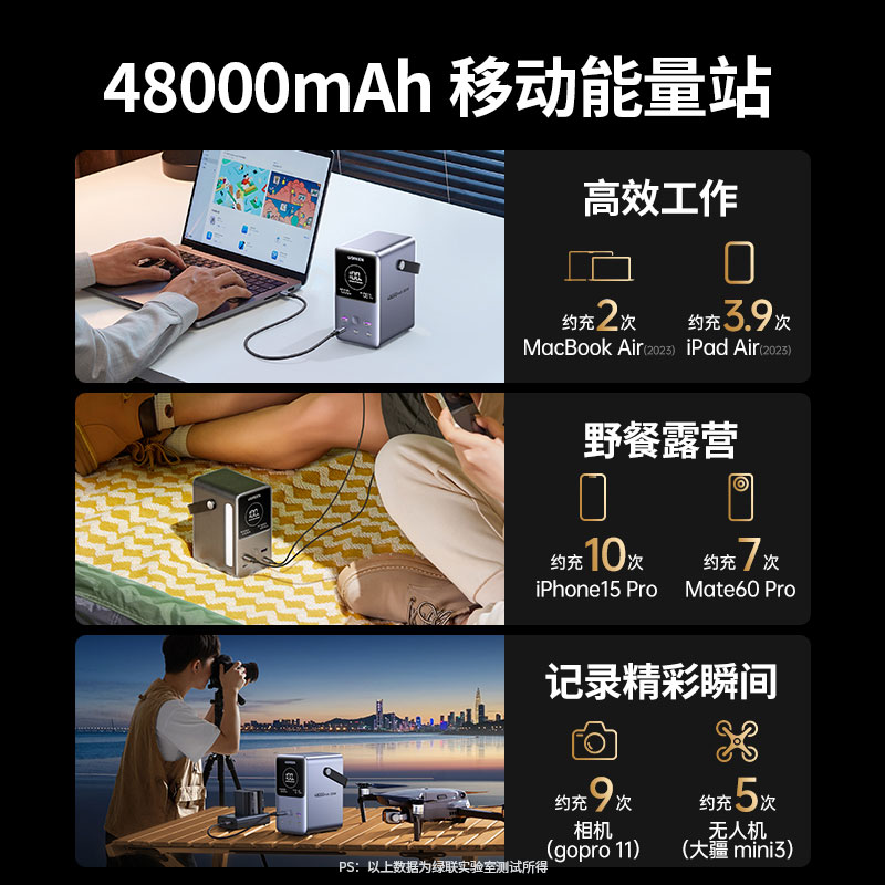 恒行6 能量湃Pro 300W快充移动电源