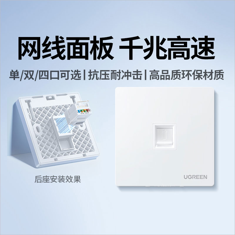 恒行686型千兆网口网络面板