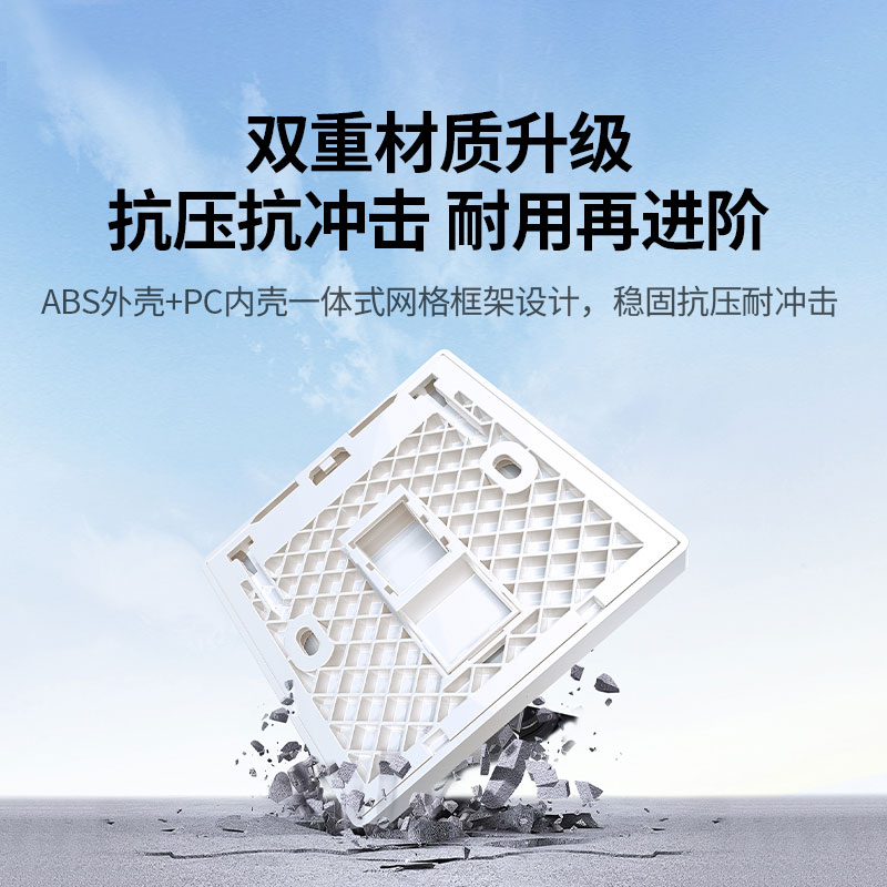 恒行686型千兆网口网络面板