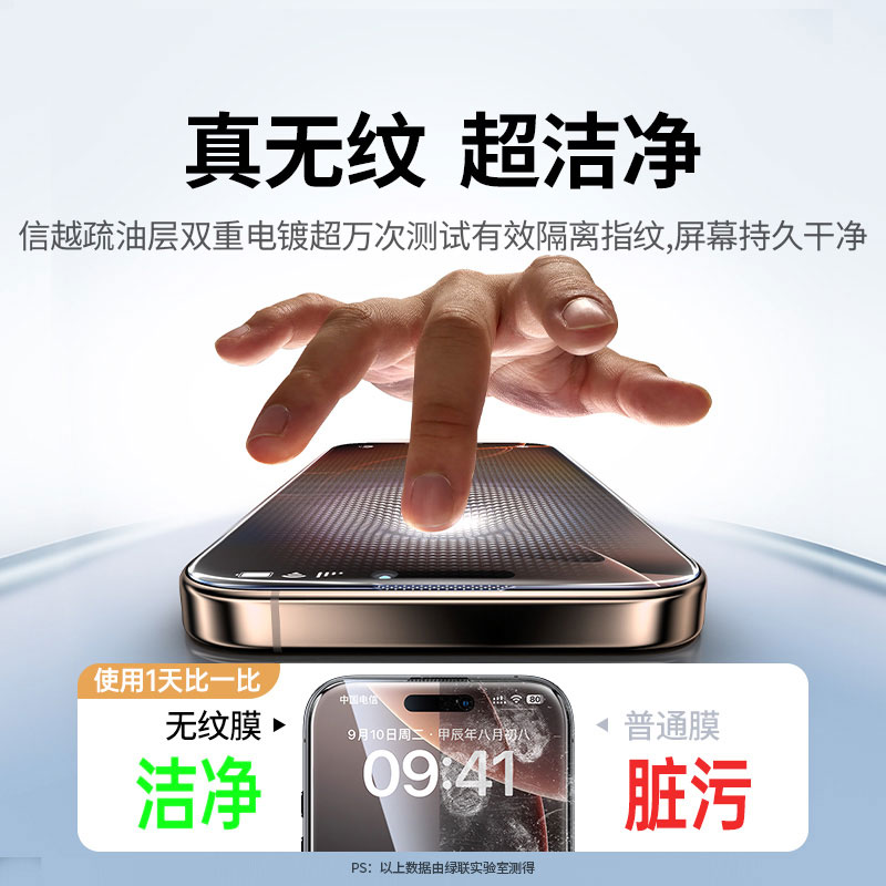 恒行6iPhone 16Pro系列防爆膜 无尘舱极速贴合