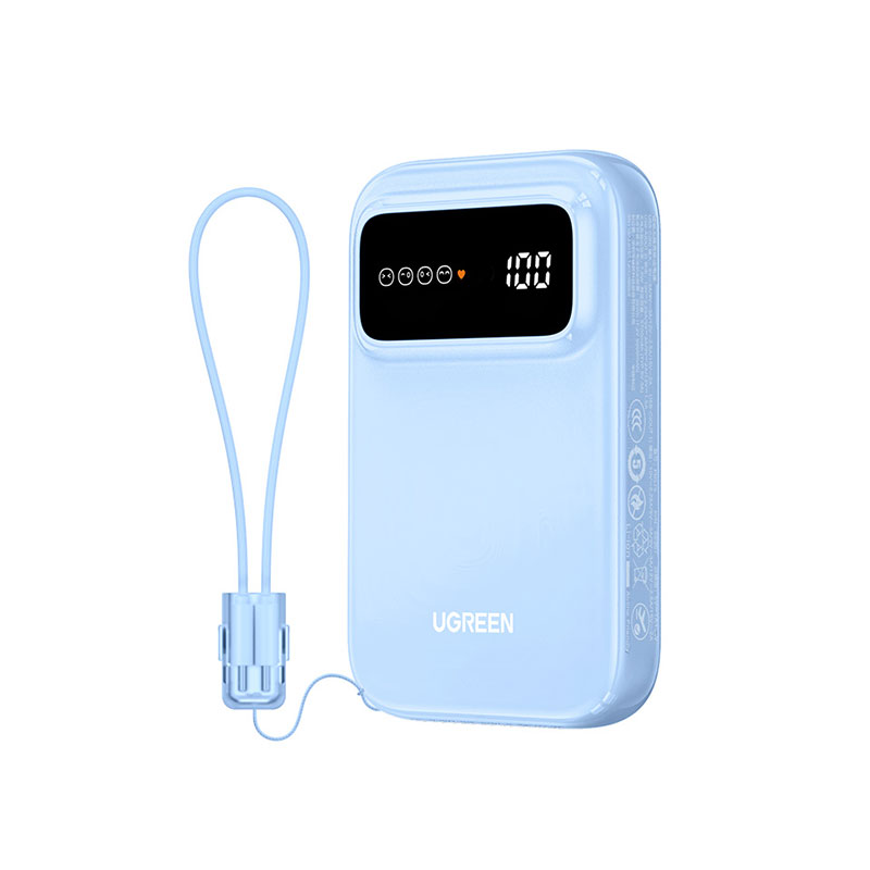 恒行6 10000mAh 磁吸无线充电宝 30W 自带线数显快充