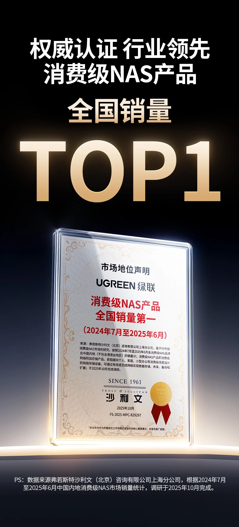 恒行6科技“消费级NAS产品全国销量TOP1”