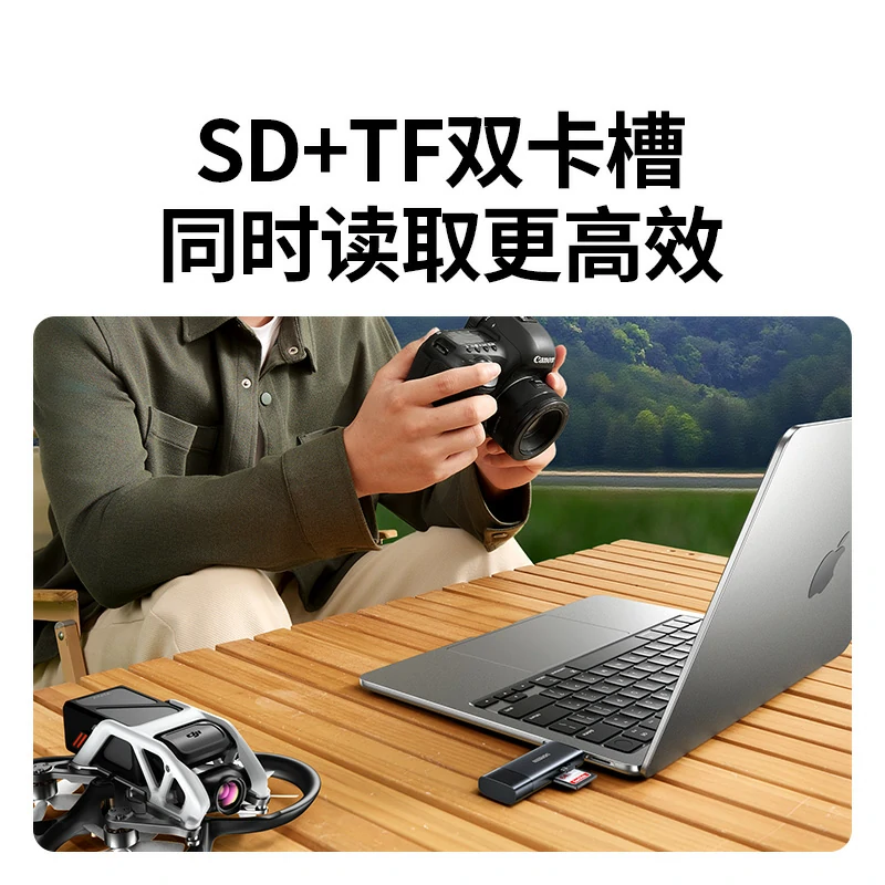 恒行6双口高速双接口读卡器 SD/TF同读