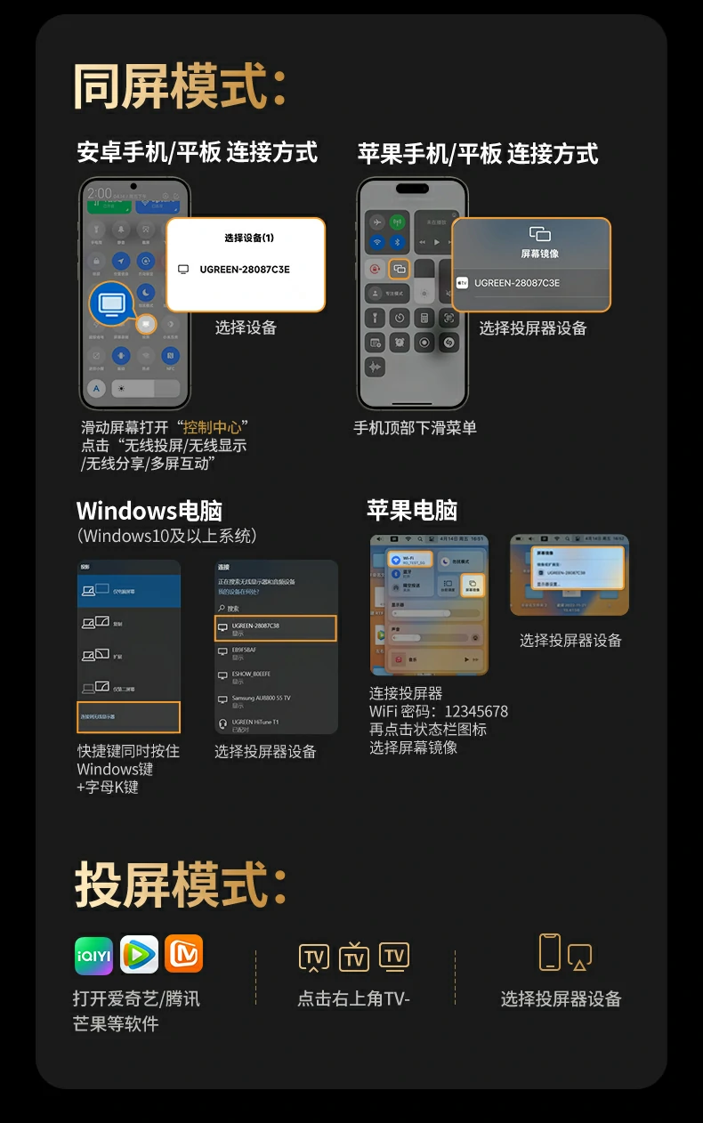 多设备切换便捷 恒行6投屏器无需重复连接