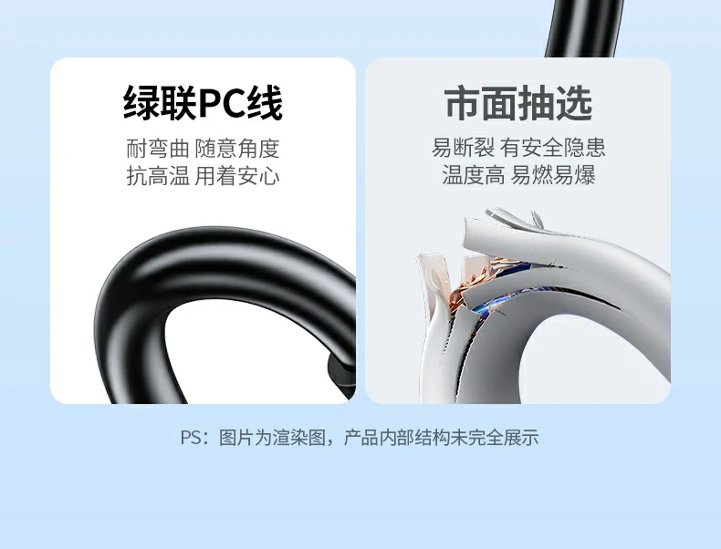 恒行6CP641耐用性测试展示，线材经久耐弯折