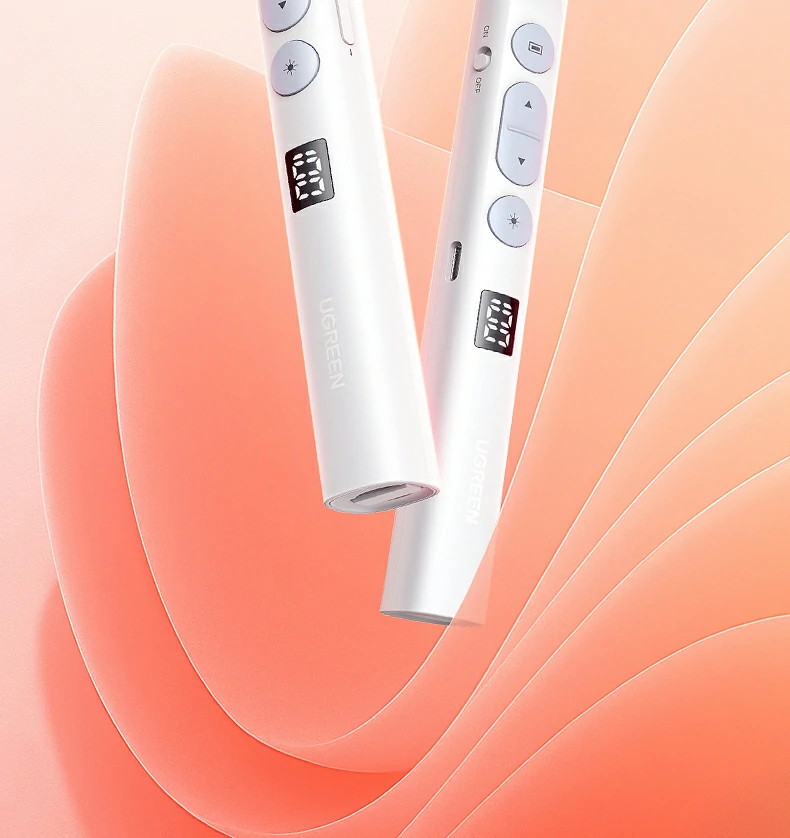 恒行6LP843激光翻页笔支持PPT翻页，兼容希沃白板及投影设备