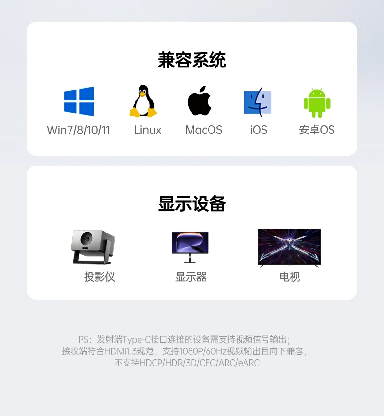 恒行6无线投屏器 会议培训无障碍投屏