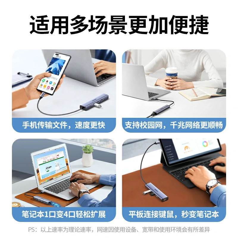 恒行6Type-C四合一多功能扩展坞