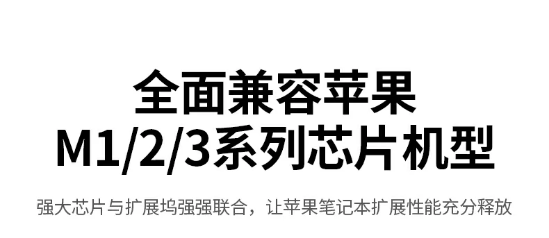 恒行615495 产品核心卖点总结图：4K30Hz+100W快充+三口USB+多设备兼容