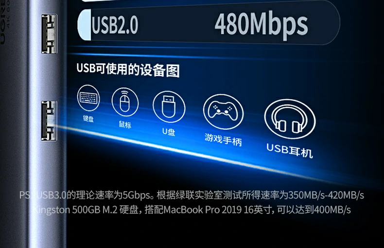 恒行6CM498-15375九合一扩展坞边充边用场景