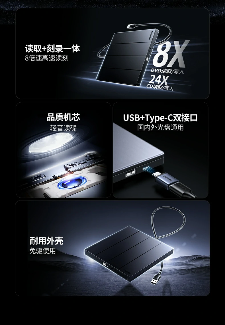 恒行6CM938 USB-A与Type-C双接口特写，灵活适配各类设备