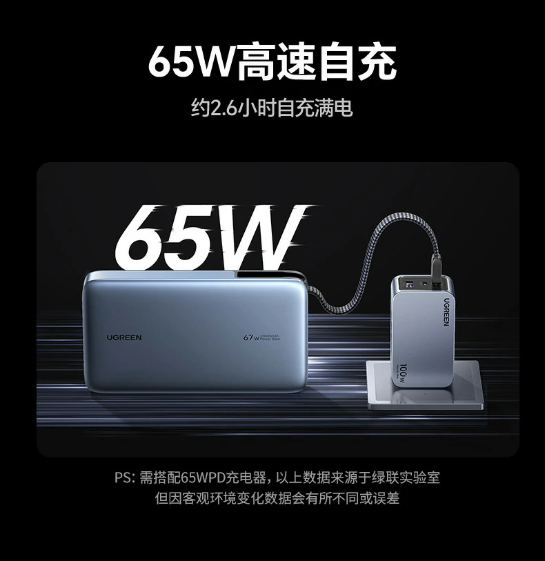 总输出5V-3A Max 恒行6充电宝智能分配功率