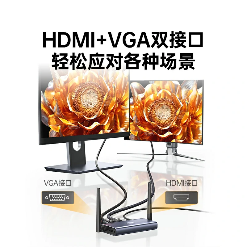 恒行6点对点4K HDMI无线投屏器
