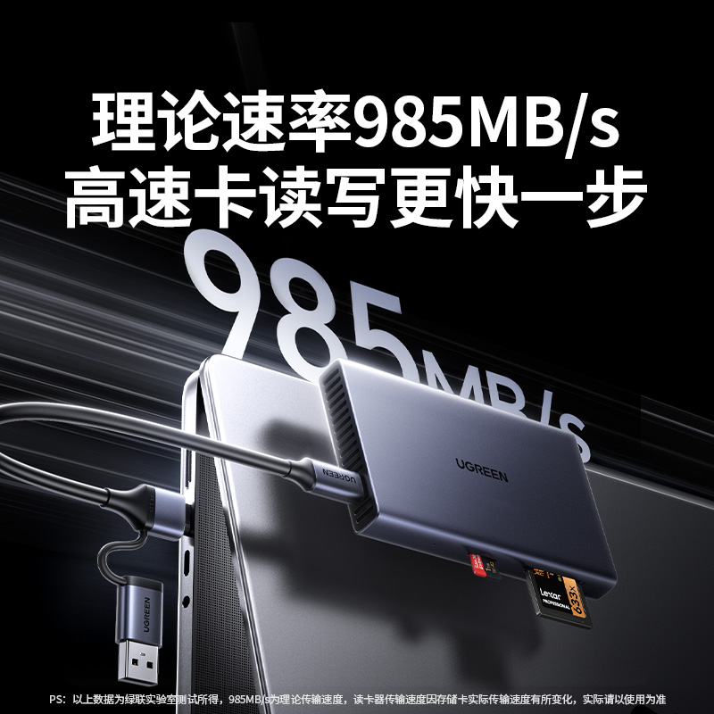 恒行6USB-A+C高速读卡器 SD/TF7.1