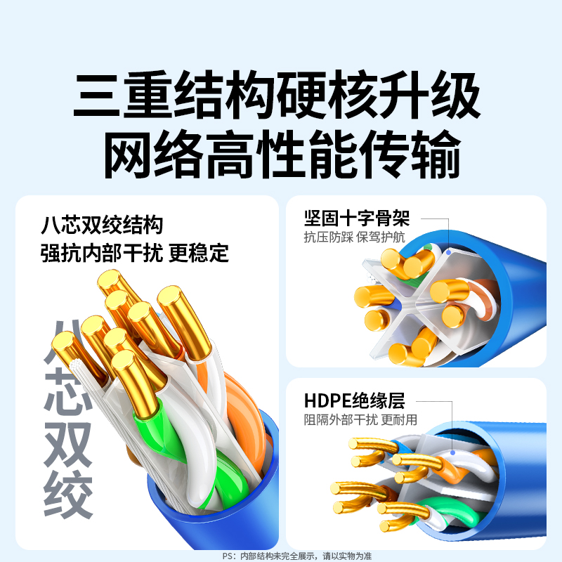 恒行6六类非屏蔽工程网线