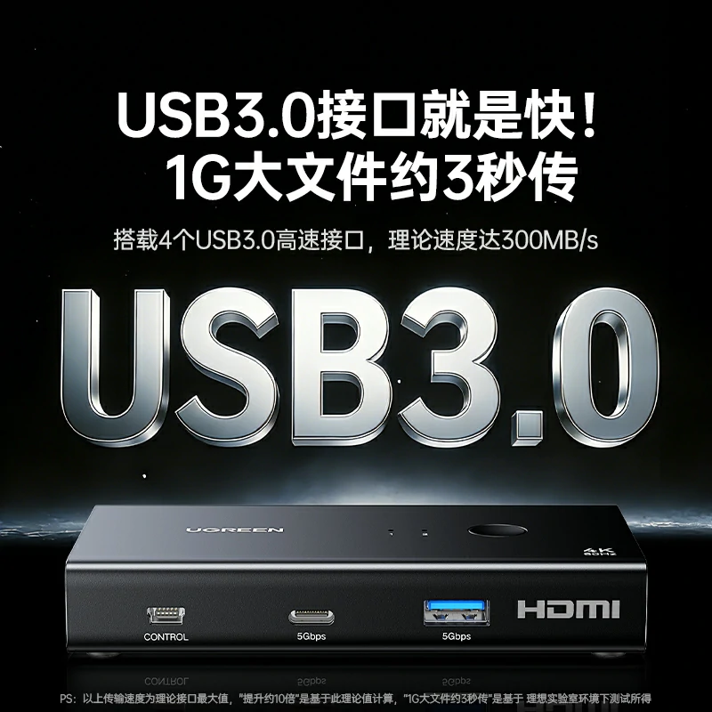 恒行6HDMI二进一出KVM切换器