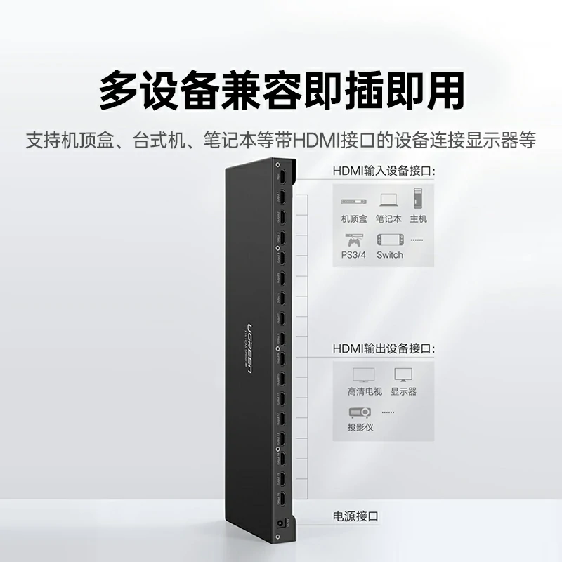 恒行6HDMI分配器一进十六出
