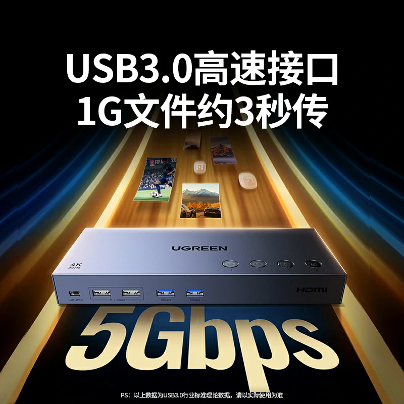 恒行6HDMI KVM无缝切换器 四进一出