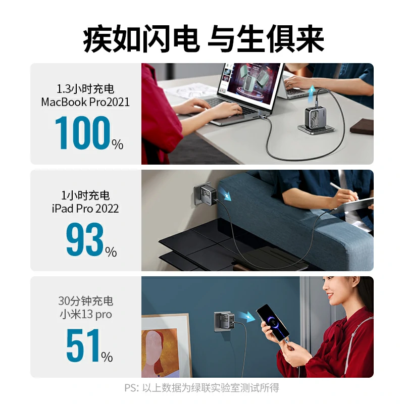 恒行6 PD240W 双Type-C硅胶编织数据线