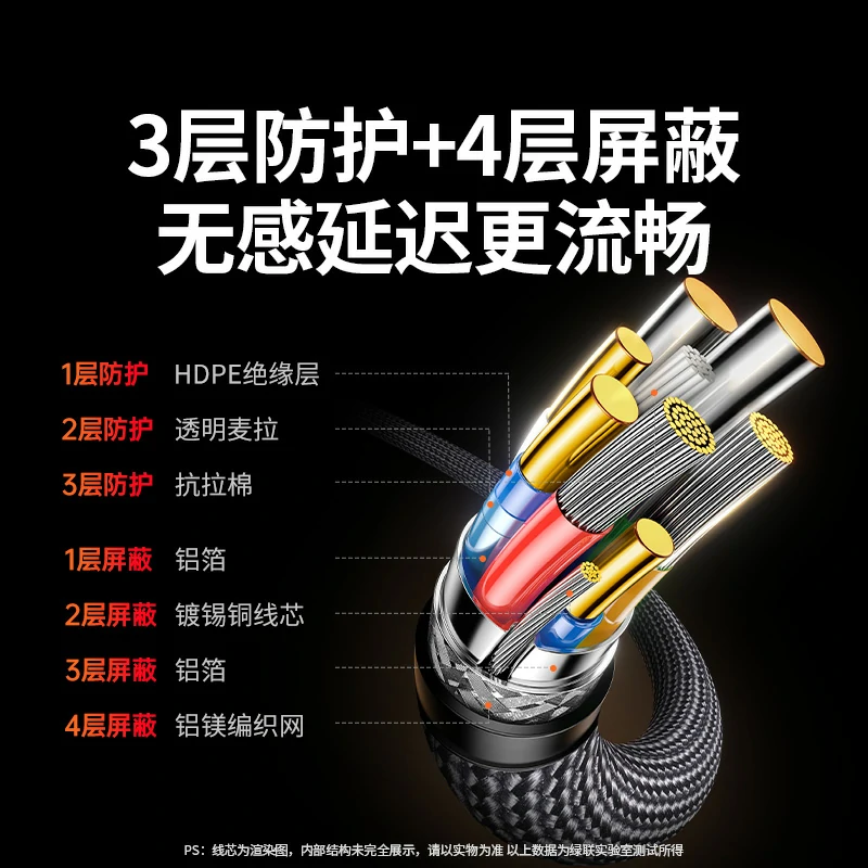 恒行6HDMI 16K 公对公 高清视频线